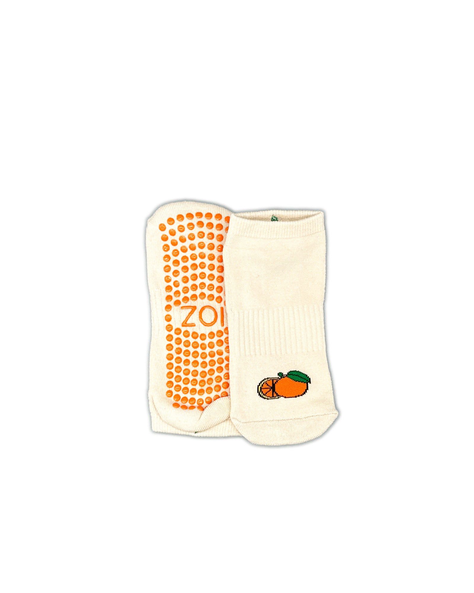 Orange Slice Ballet Grip Socks