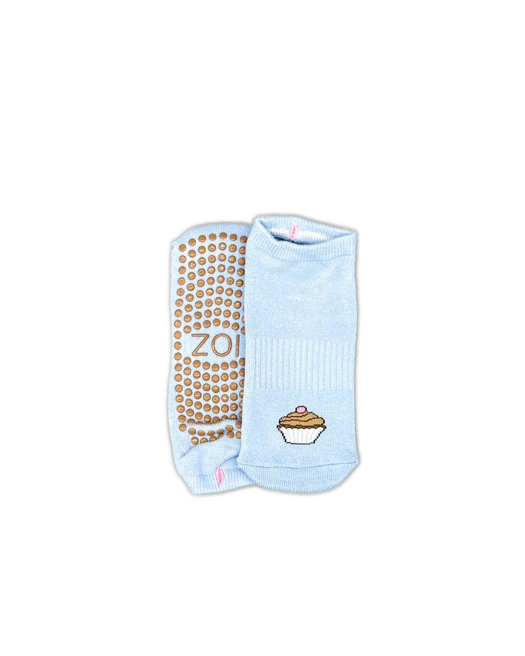 Blue Cupcake Ballet Grip Socks