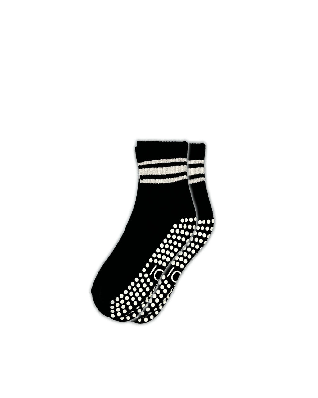 Black Stripe Ankle Grip Socks