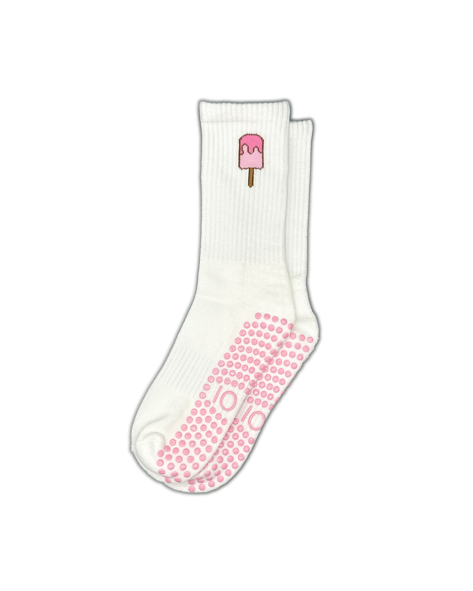 Pink Popsicle Crew Grip Socks