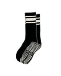 Navy Stripes Crew Grip Socks