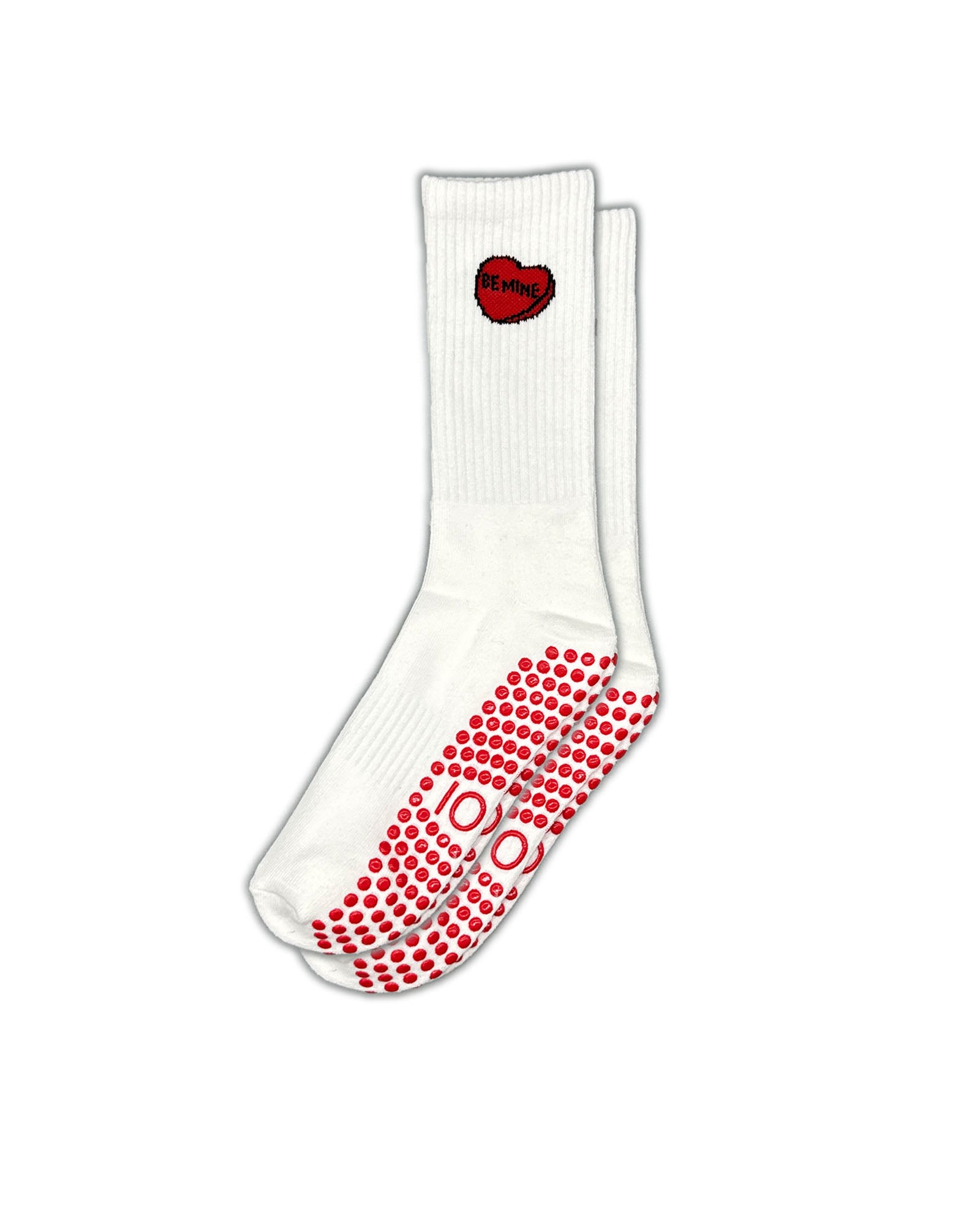 Be Mine Crew Grip Socks