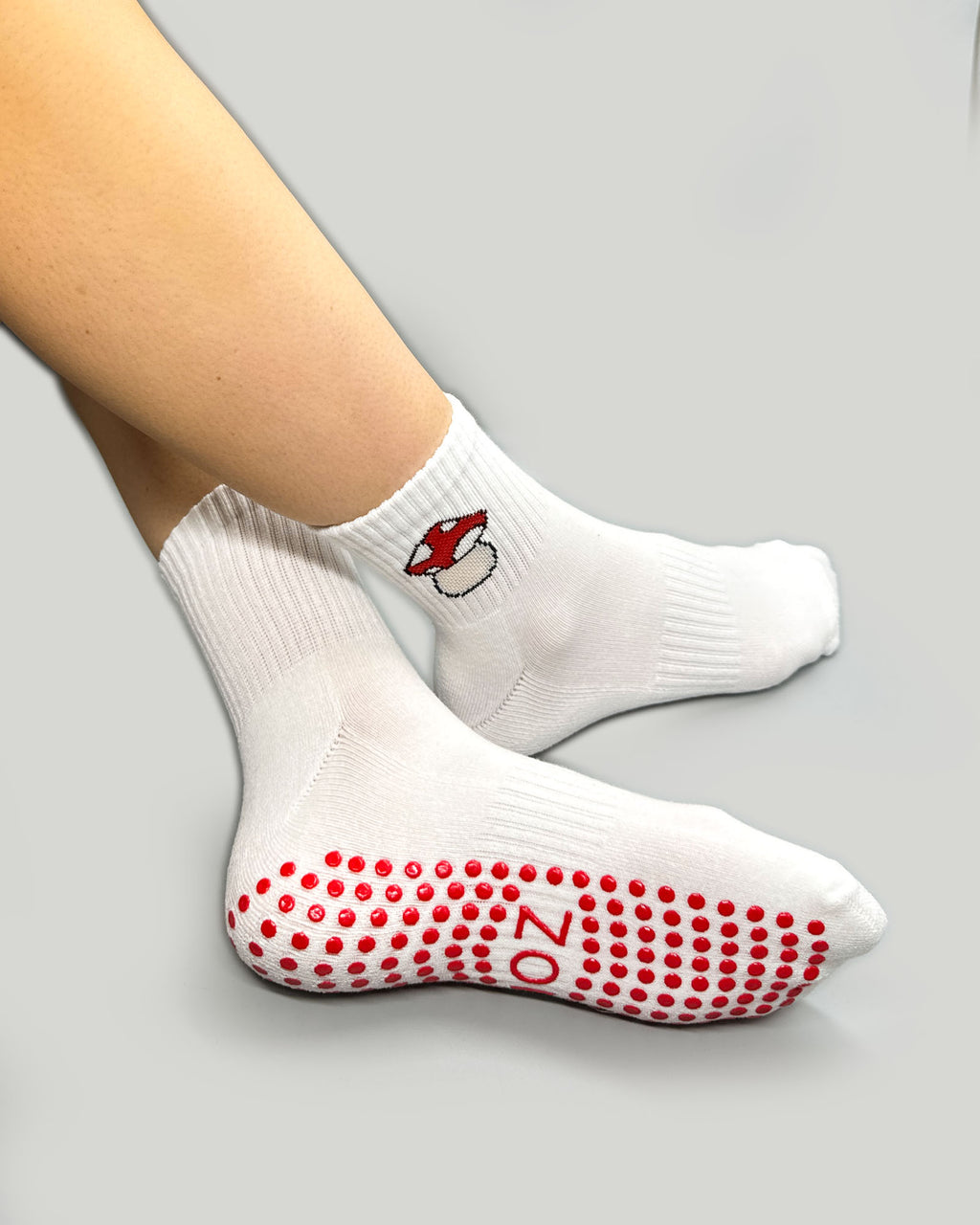 Mushroom Ankle Grip Socks
