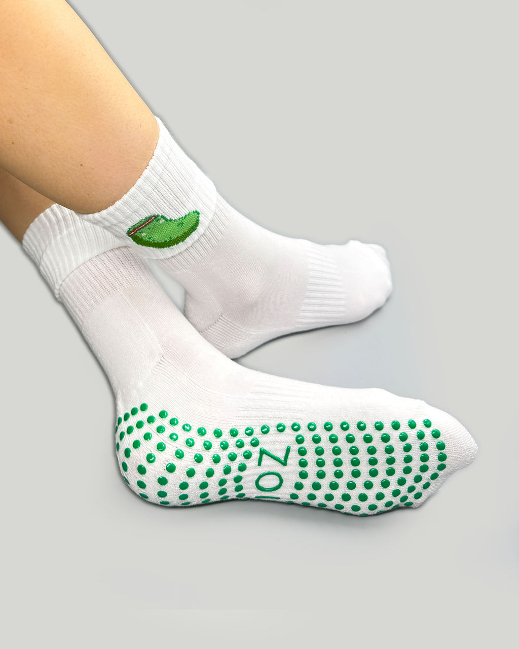 Work Out Pickle Crew Grip Socks