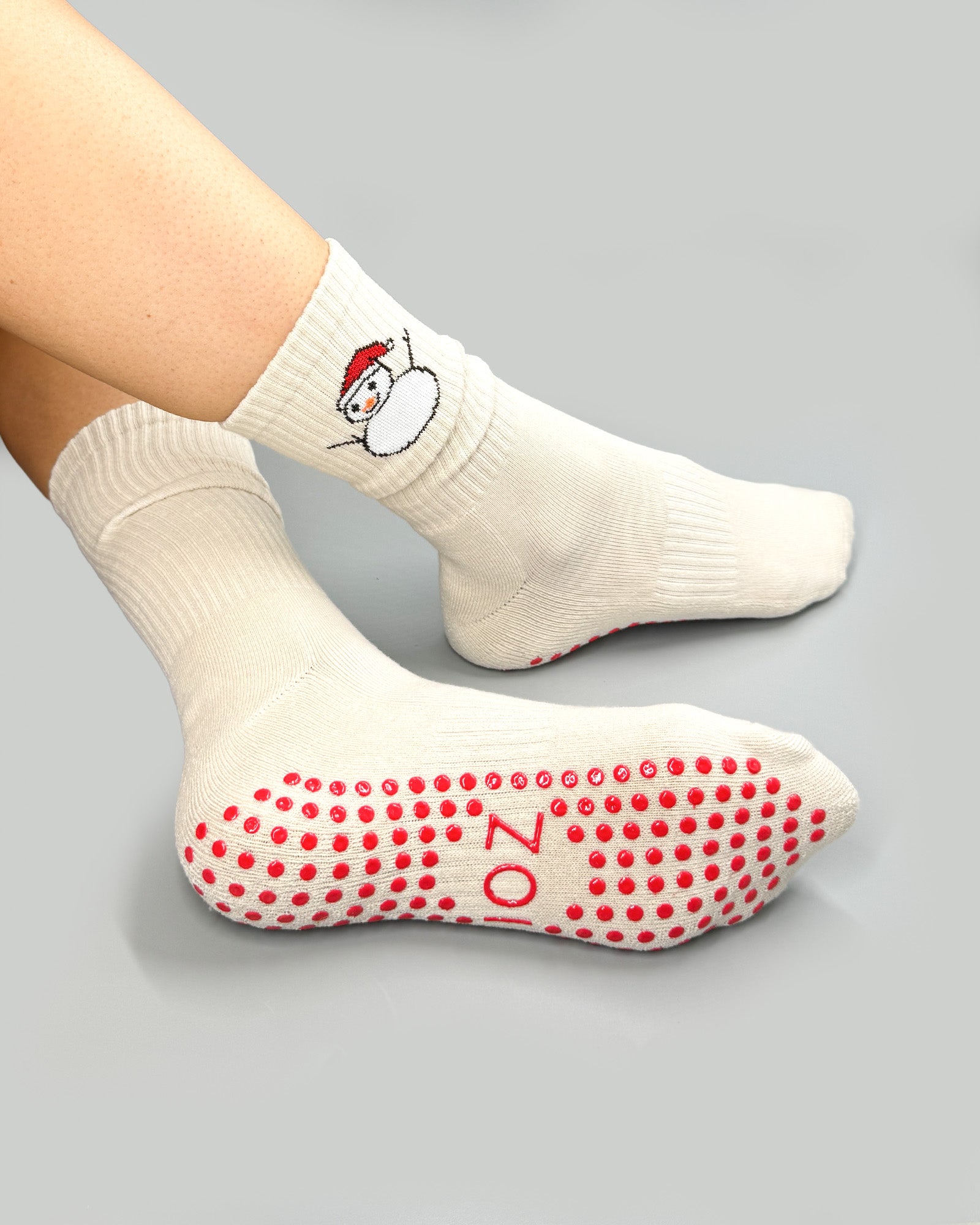 Snowman Crew Grip Socks