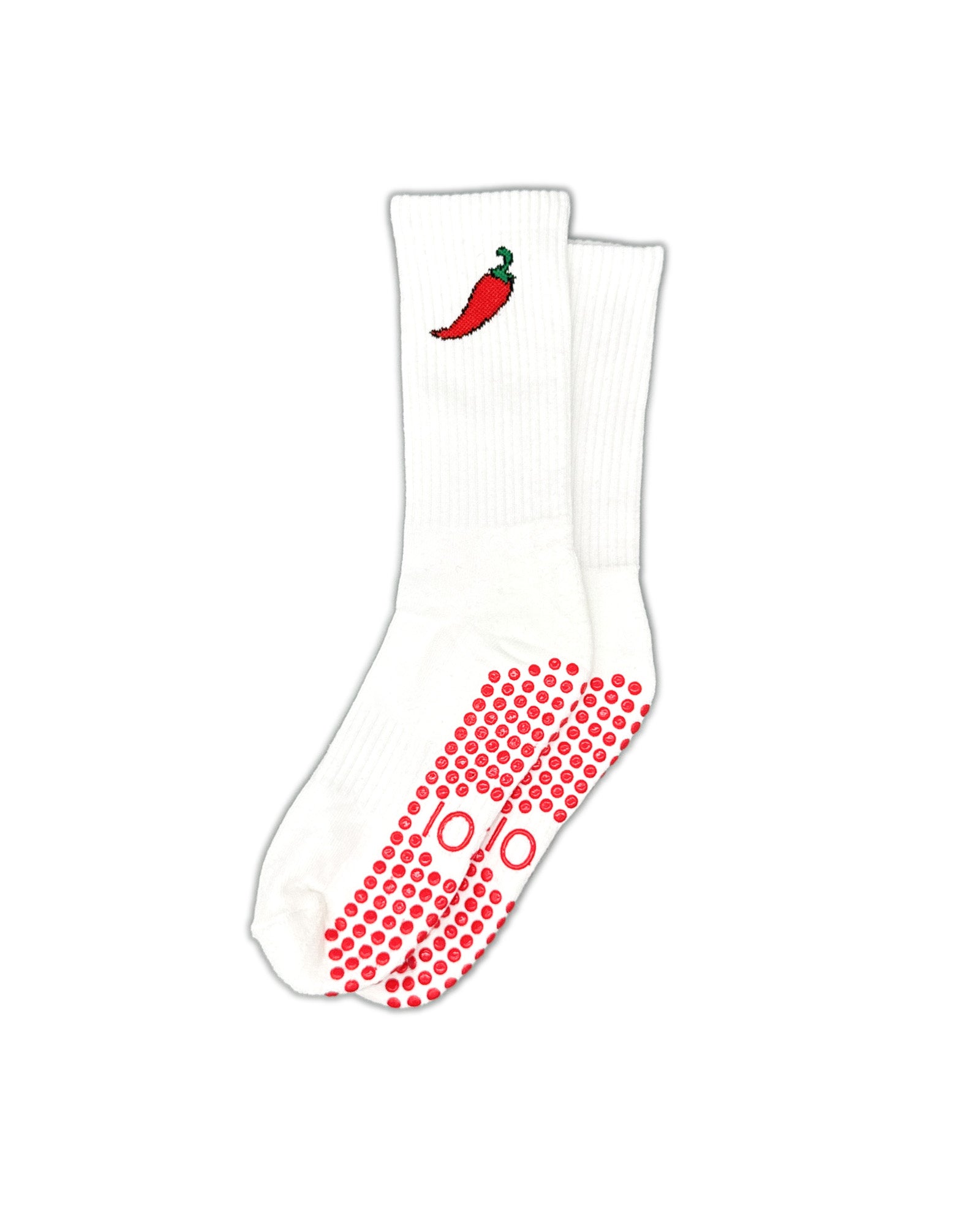 Red Chili Crew Grip Socks