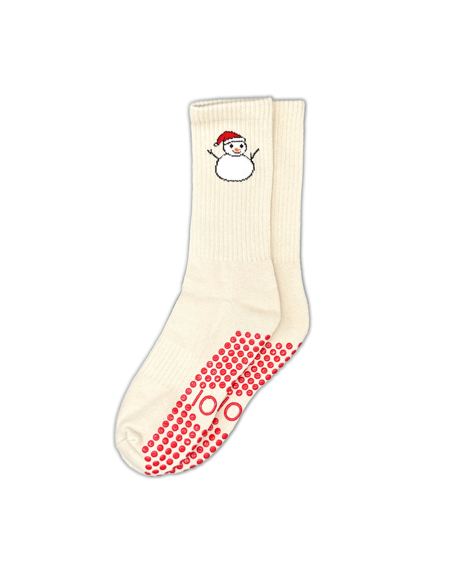 Snowman Crew Grip Socks