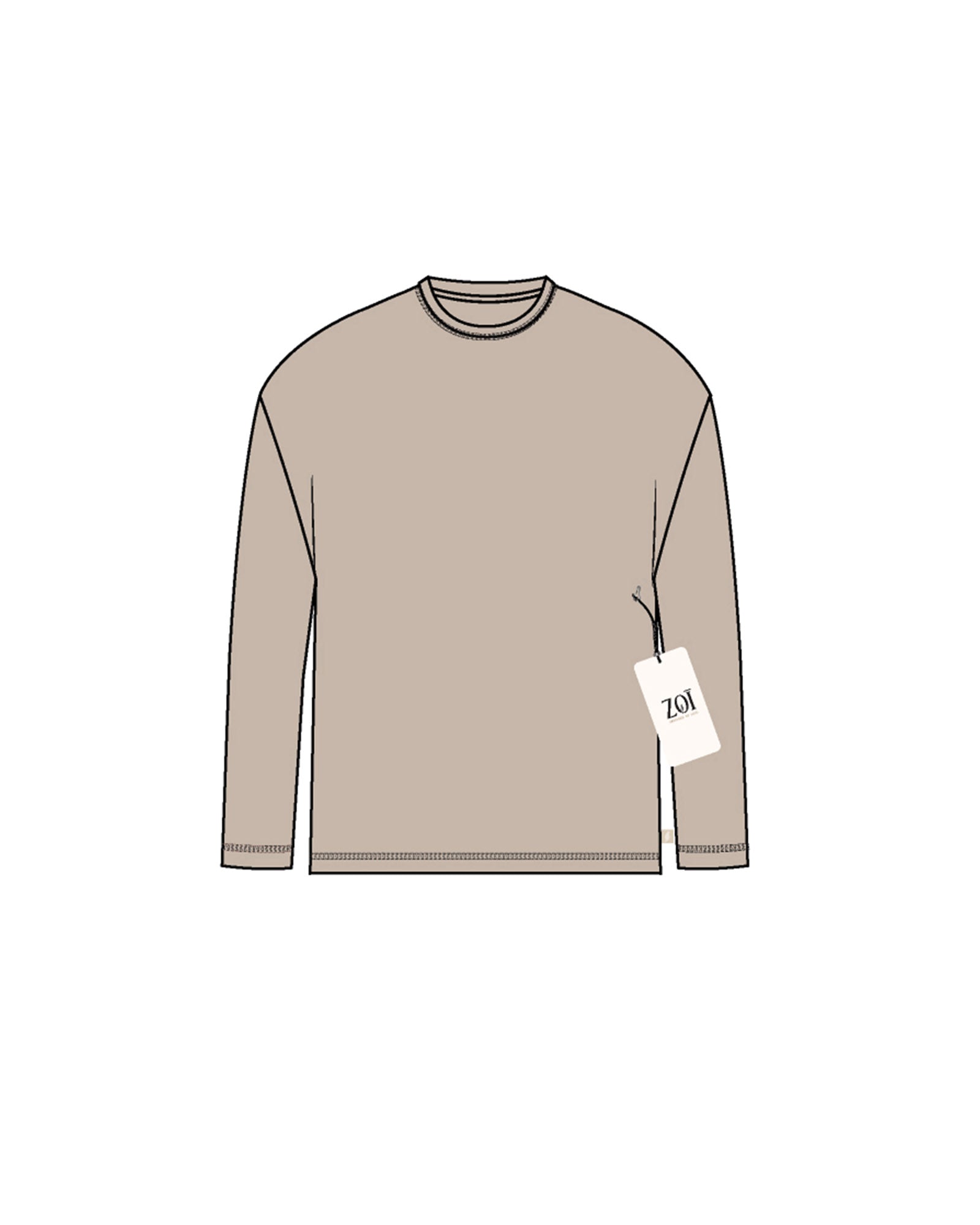HEARTH LONG SLEEVE - SAND