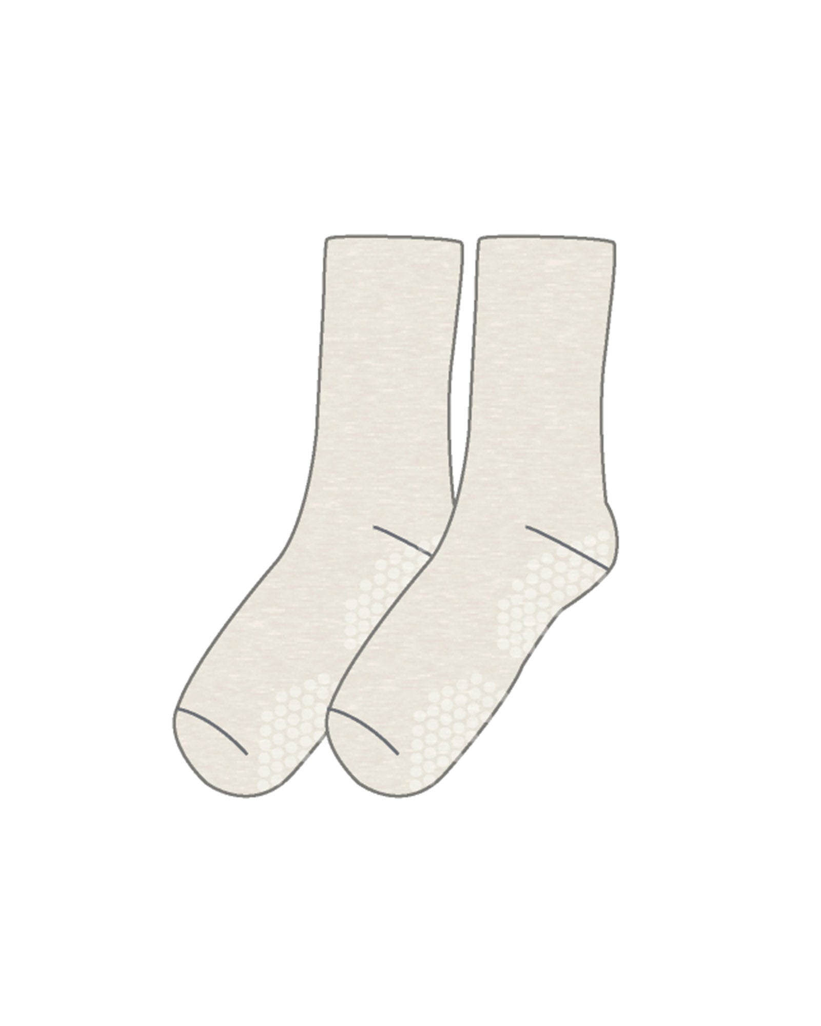 FIRESIDE SHELL CREW GRIP SOCK