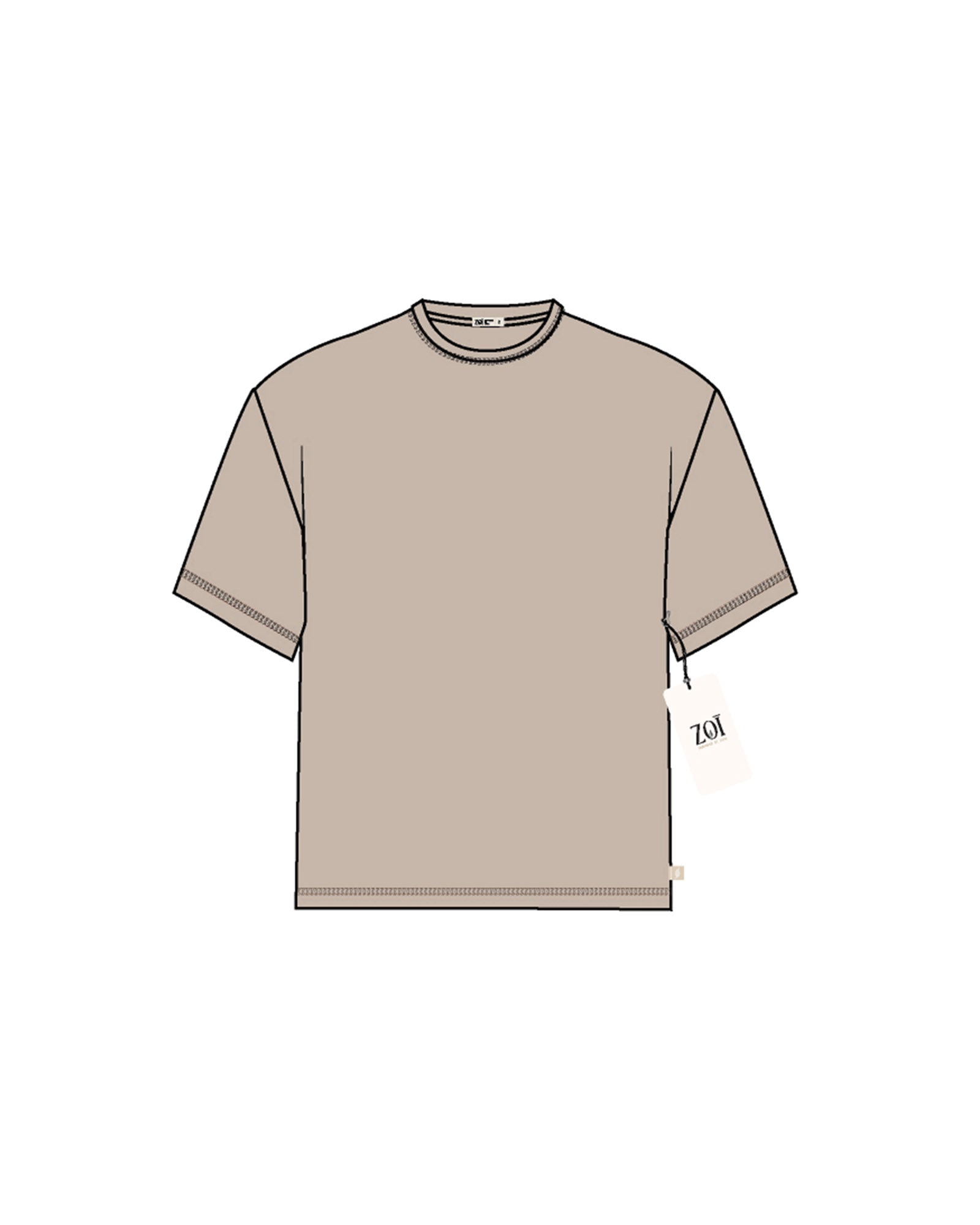 WIND DOWN TEE - SAND