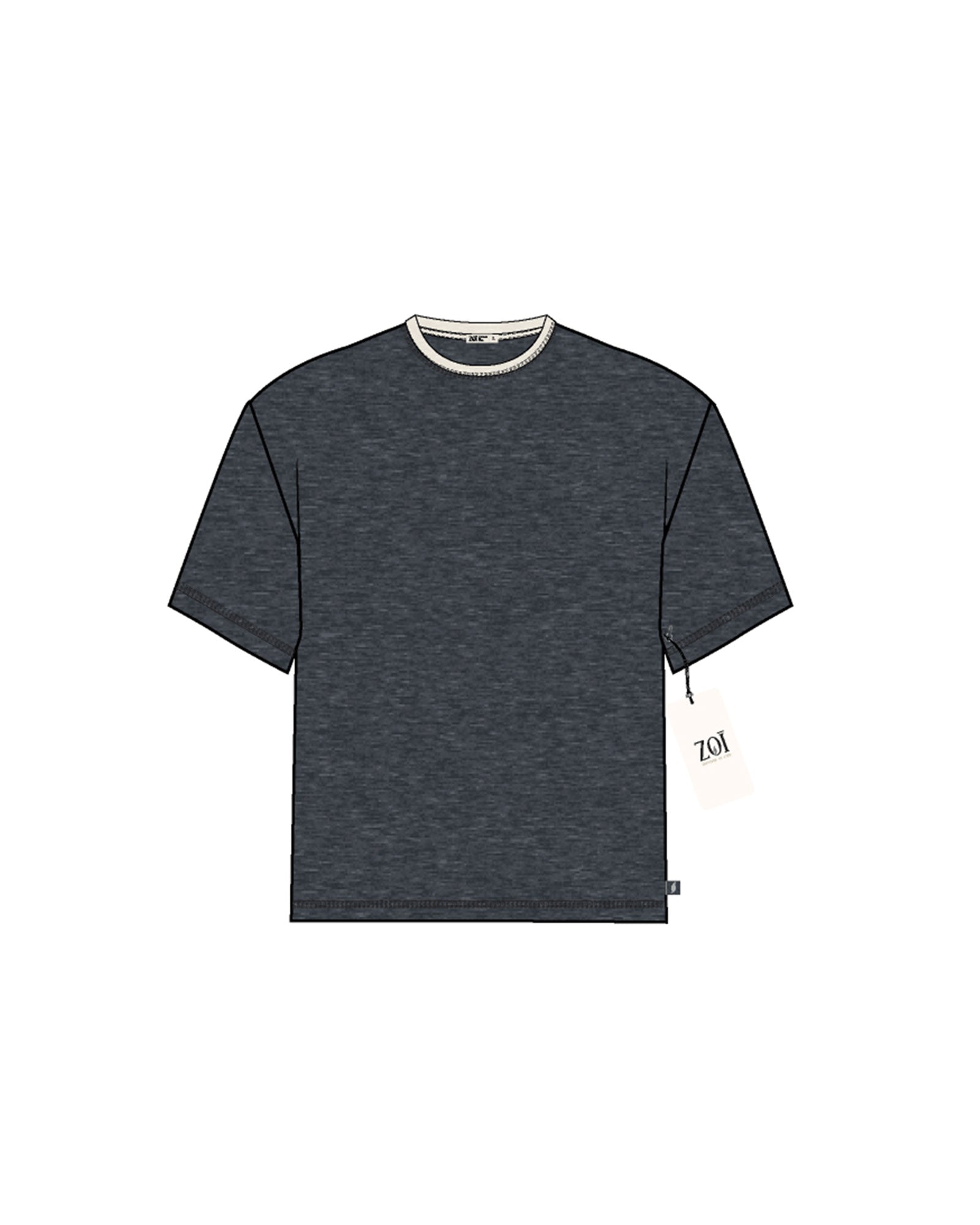 WIND DOWN TEE - SHADOW