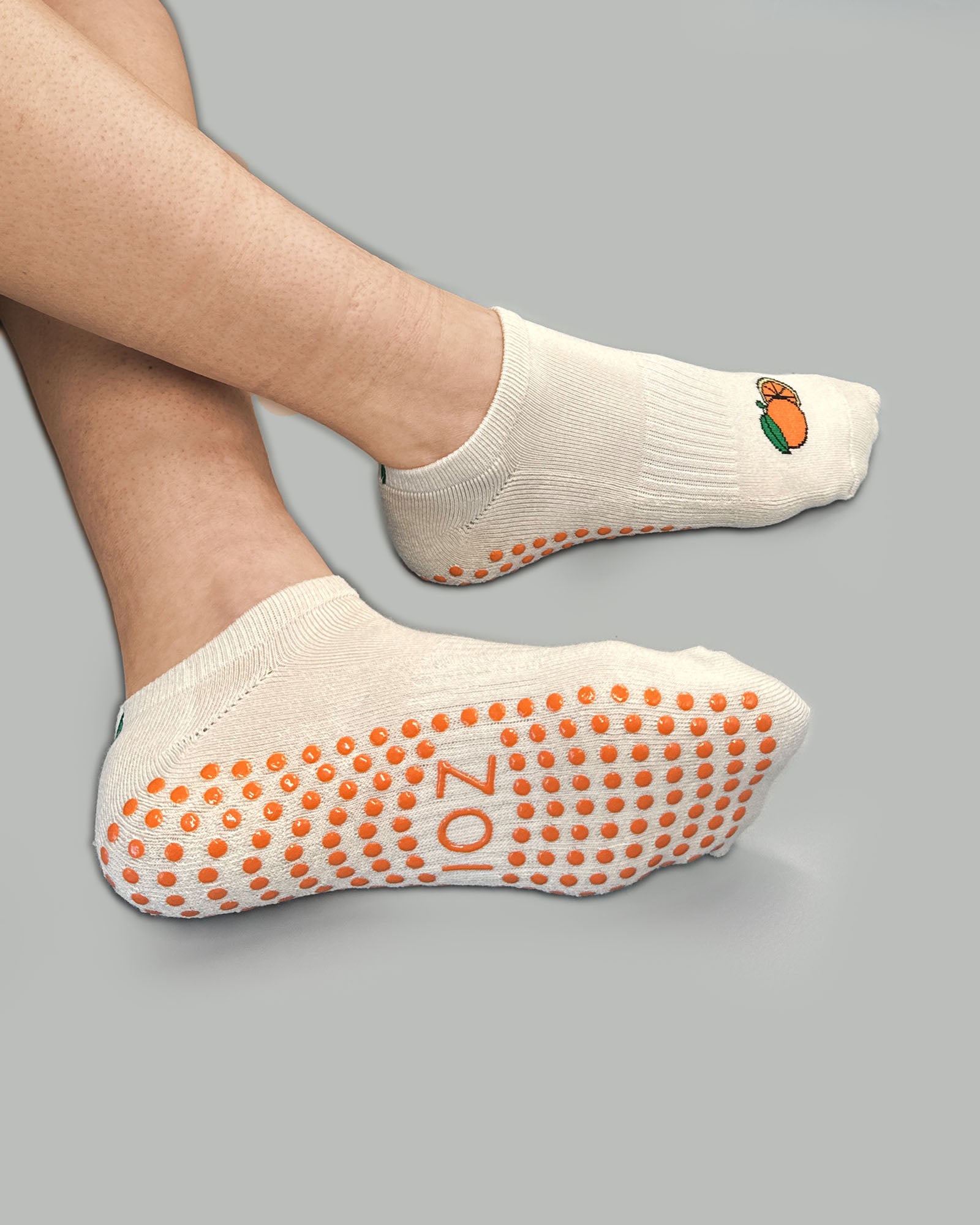 Orange Slice Ballet Grip Socks