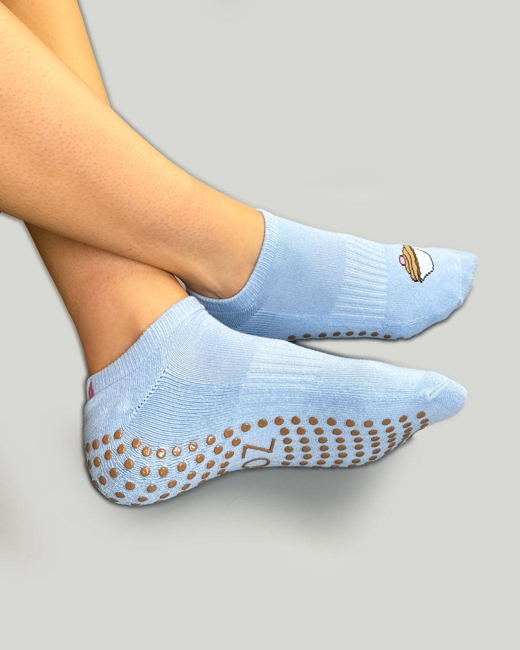 Blue Cupcake Ballet Grip Socks