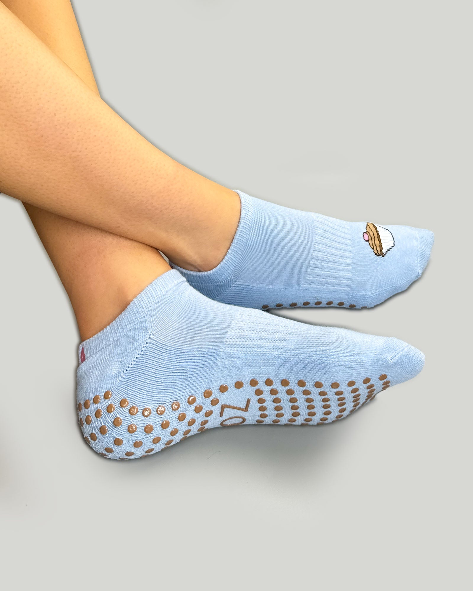 Blue Cupcake Ballet Grip Socks