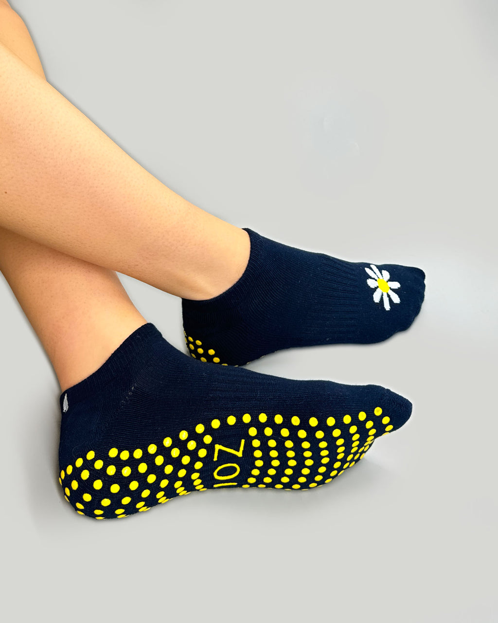 Black Sunflower Ballet Grip Socks