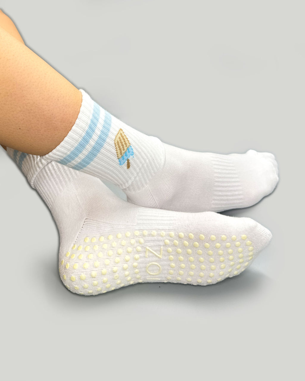 Blue Popsicle Crew Grip Socks