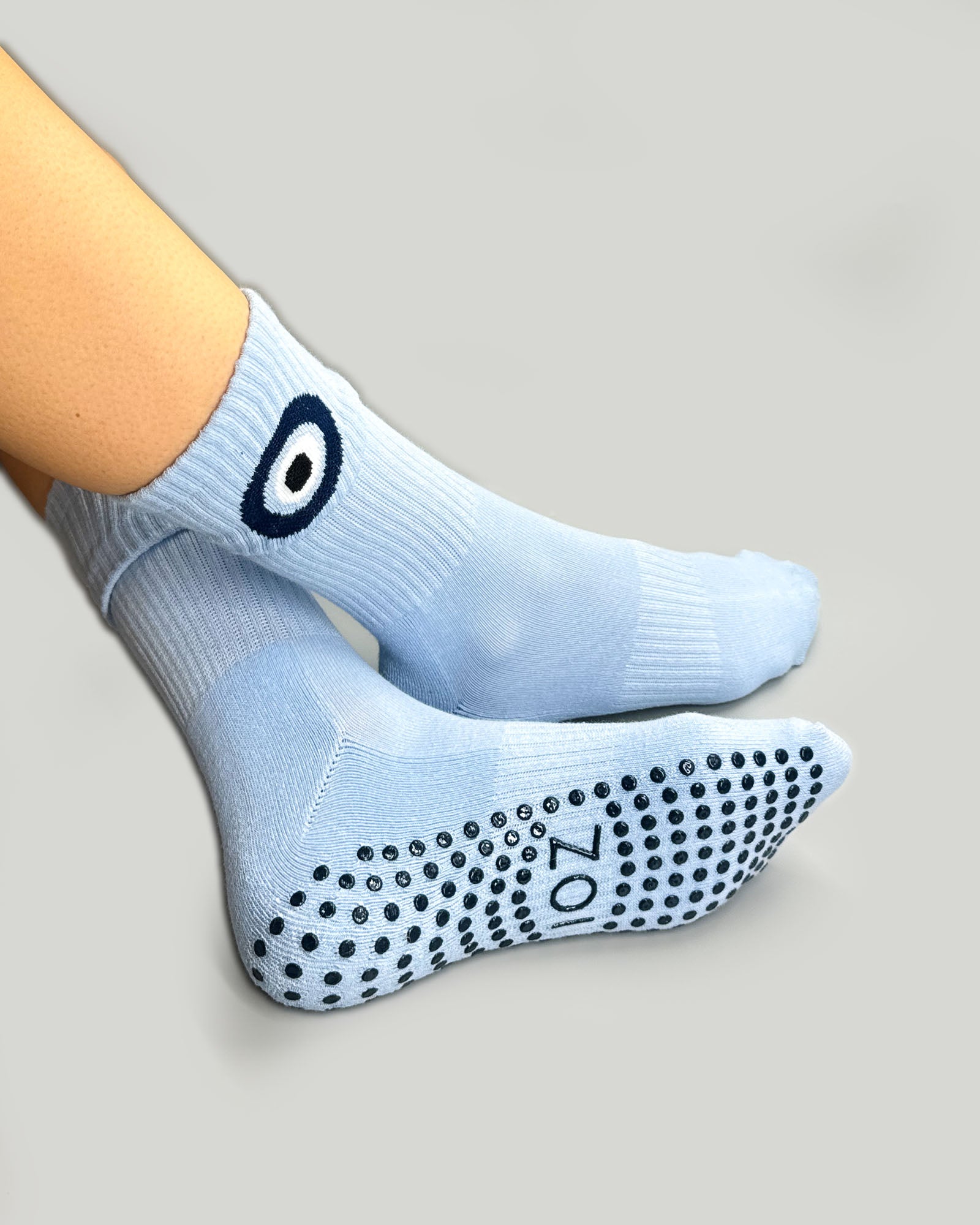 Evil Eye Crew Grip Socks
