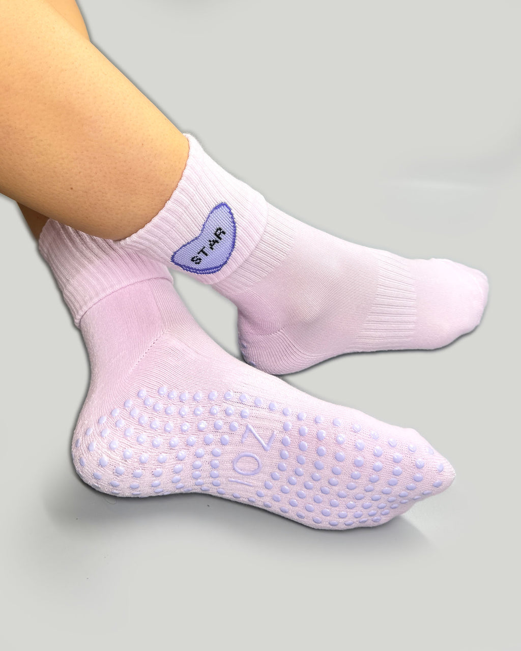 Super Pink Crew Grip Socks